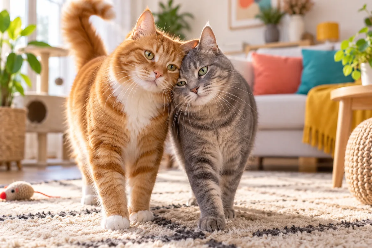Deux chats, comportement du chat